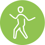 Holding arms outstretched logo