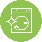 Doing housework logo