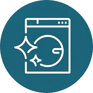 Doing housework logo