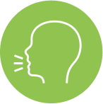 Difficulty speaking logo