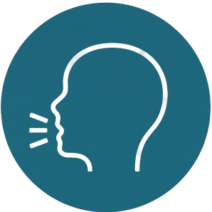 Difficulty speaking logo