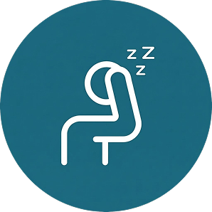 Fatigue from repeated muscle use logo