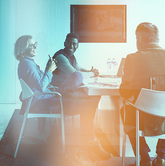 argenx colleagues collaborating during a team meeting.