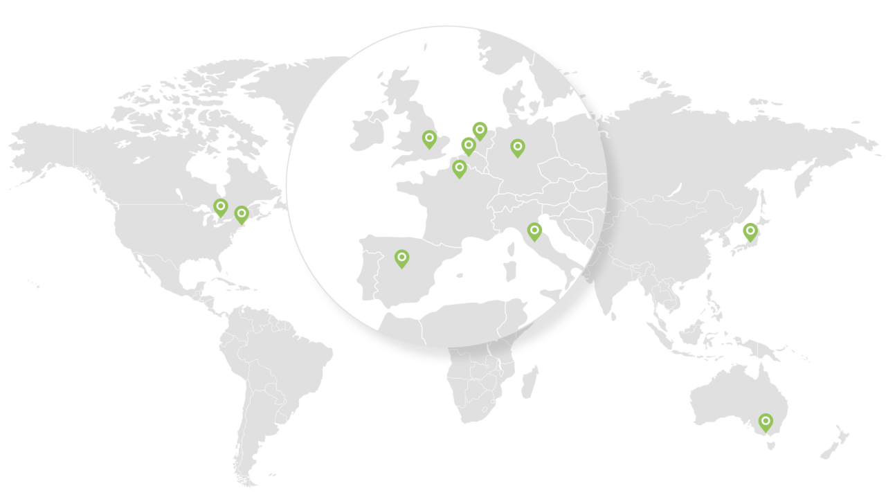 language header world map